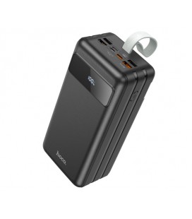Power Bank HOCO J86B 60000mAh, 4USB+2Type-C+Lighting+micro, 22.5W+PD20W, фонарик, Black, 1.33kg
