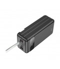 Power Bank HOCO J86B 60000mAh, 4USB+2Type-C+Lighting+micro, 22.5W+PD20W, фонарик, Black, 1.33kg