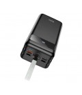 Power Bank HOCO J86B 60000mAh, 4USB+2Type-C+Lighting+micro, 22.5W+PD20W, фонарик, Black, 1.33kg