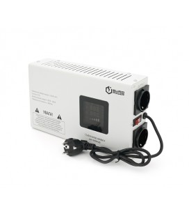 Стабилизатор напряжения релейный настенного монтажа Europower SLIM-1000SBR LED, 1000VA 700W, 140-270Vac, SHUKO 2, Q1