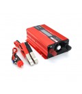 Инвертор напряжения UKC+LCD, 500ВА(300Вт), 12/220V, approximated, 1 универсальная розетка, клемы + крокодилы