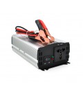Инвертор напряжения CJ-500Q (DC:250W), 12/220V с аппроксимированной синусоидой, 1 универсальная розетка, крокодилы, BOX