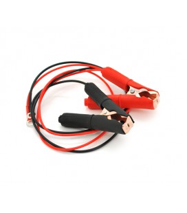 Соединительные провода с зажимами АКБ, длина 1,0м, провод медный 2.5 мм2, 'Крокодилы' BLACK/RED