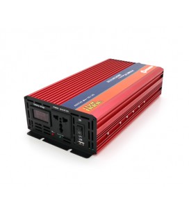 Инвертор напряжения NV-3000(1600Вт)+LCD, 12/220V, approximated, 1 универсальная розетка, клемы, Box