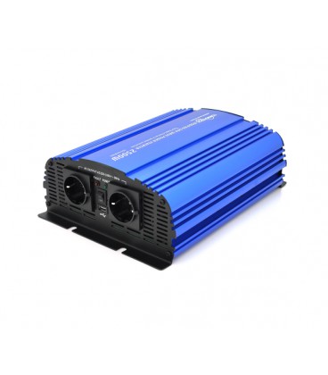 Инвертор напряжения Tommatech MS-2500, 24V/220V, 2500W с аппроксимированной синусоидой, 2Shuko, USB, 2*клеммные провода, 10 пред