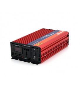 Инвертор напряжения NV-2500 (1500Вт)+LCD, 12/220V, approximated, 1 универсальная розетка, клемы, Box