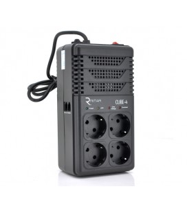 Стабилизатор напряжения релейный RITAR CUBE-4 800VA 480W 4SHUKO, Q12 (278*98*123) 2кг (215*115*90)