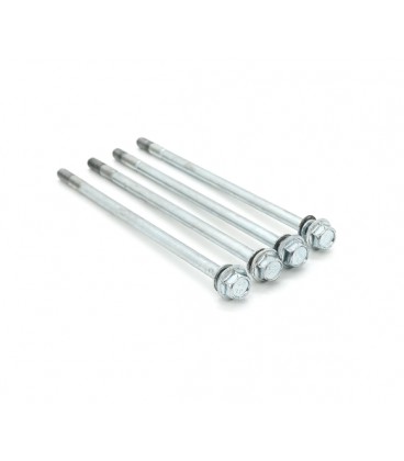 Комплект 4шт обжимных болтов альтернатора к генератору 2,5кВт под двигатель (168F), L-145мм, М6