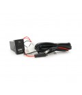 АЗУ врезное 38W-L01T03-Fuse, PD+QC, Type-C: 20W, USB: 18W, комплект проводов под пайку с предохронителем, 33x22х58mm, Black