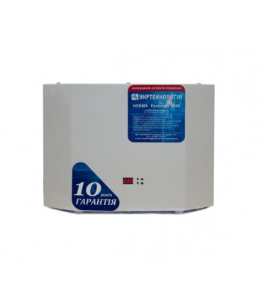 Стабилизатор напряжения теристорный NORMA Exclusive 9 (9000Вт) 220В, стабилизация 120-275, 12 ступеней