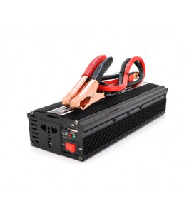 Инвертор напряжения PI 4000ВА(2000Вт), 12/220V, approximated, 1 универсальная розетка, клемы + крокодилы