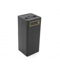 Power bank Voltronic D32-PD под 32х18650, Digital display, Output: 22.5W, Micro-USB, Type-C, Lightning, ABS, PVC, Black, BOX