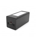 Power bank Voltronic D32-PD под 32х18650, Digital display, Output: 22.5W, Micro-USB, Type-C, Lightning, ABS, PVC, Black, BOX
