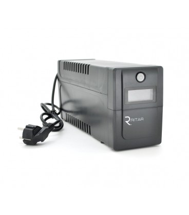 ИБП Ritar RTP800 (480W) Proxima-D, LCD, AVR, 3st, 2xSCHUKO socket, 1x12V9Ah, plastik Case ( 370*145* 225 ) 5,9 кг Q4