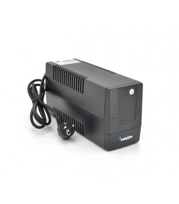 ИБП Merlion Velli 600 (360W) LED, 162-290VAC, AVR 1st, 2 SCHUKO, 1x12V7Ah, plastik Case Q4 (279x101x142) 4,2кг