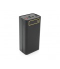 Power bank Voltronic T21-PD под 21х18650, Digital display, Output: 22.5W, Micro-USB, Type-C, Lightning, ABS, PVC, Black, BOX