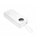 Power Bank HOCO J132A 20000mAh, 2USB+Type-C, 22.5W+PD20W, White 0.49kg