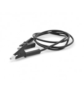 Соединительные провода с зажимами АКБ, длина 1м, провод медный 1.0 мм2, 'Крокодилы' 59мм BLACK