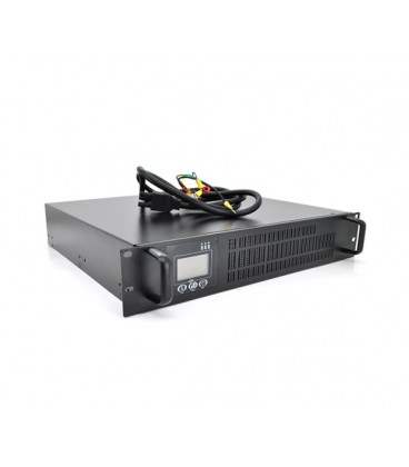 ИБП с правильной синусоидой ONLINE Ritar RT-1KL-LCD, RACK 1000VA (900Вт), 36В, Ток макс. 5A, под внешний АКБ, (480*420*90), Q1