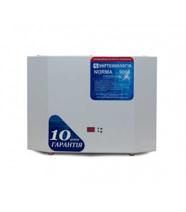 Стабилизатор напряжения теристорный NORMA HV 9 (9000Вт) 220В, стабилизация 150-300, 9 ступеней