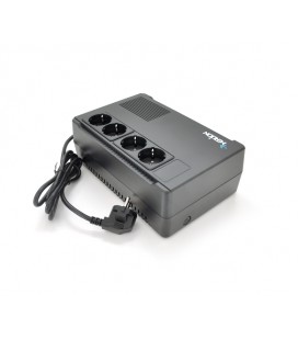 ИБП Merlion Terra 800 (480W) LED, 162-290VAC, AVR 1st, 4 SCHUKO (3*BatteryBackup + 3* Surge), 1x12V5Ah, plastik Case Q4 (245x163