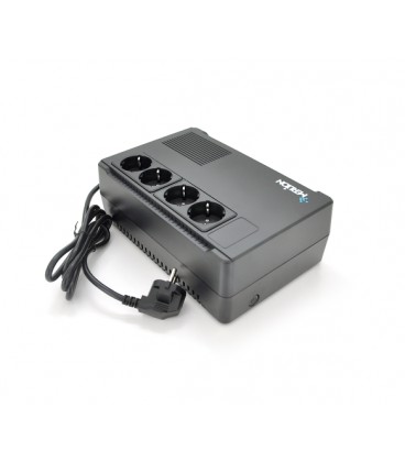 ИБП Merlion Terra 800 (480W) LED, 162-290VAC, AVR 1st, 4 SCHUKO (3*BatteryBackup + 3* Surge), 1x12V5Ah, plastik Case Q4 (245x163