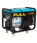 Генератор дизельный FULL FDL16500SE, 1-фазный 230V, 50Hz, 16.25kVA/12kW, бак 50 л, расход 4 л/ч, пуск: стартер, 925х590х800 мм, 