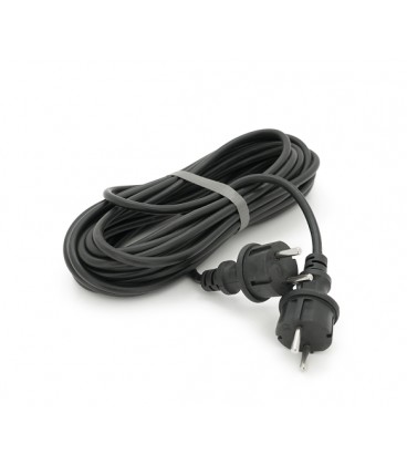 Кабель с двумя литыми вилками для подключения генератора, удлинитель 10 м ГОСТ 2х1,5мм² (3100Вт, 14А, 250В)