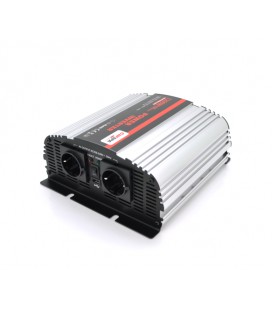 Инвертор напряжения Carspa-1200-242 (1200Вт), 24/220V, approximated, 2Shuko, USB, клеммы, Box Q4