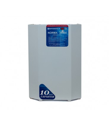 Стабилизатор напряжения теристорный NORMA 20 (20000Вт) 220В, стабилизация 120-260, 9 ступеней