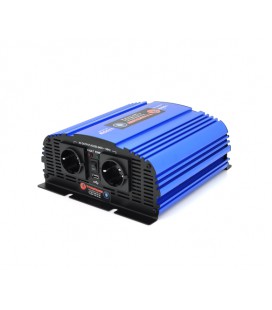 Инвертор напряжения Tommatech MS-1200, 24V/220V, 1200W с аппроксимированной синусоидой, 2Shuko, USB, клеммные провода, 2 предохр