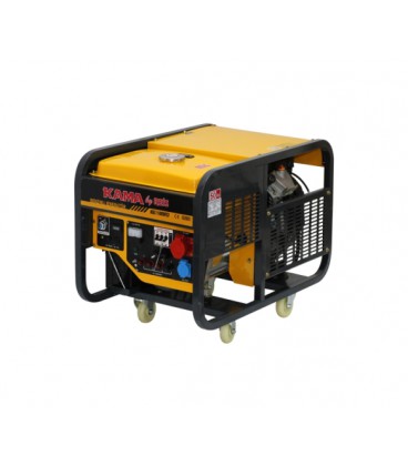 Генератор бензиновый KGL12000FE3, 3-фазный 220/400V, 50Hz, 11.9kVA/9.5kW, бак 25 л, расход 3.75 л/ч, пуск: стартер, 930х555х580 