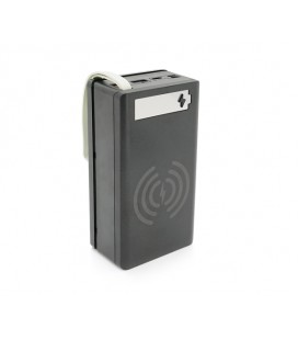 Power bank Voltronic C12-PD-QI под 12х18650, Wireless charger, Digital display, Output: 22.5W, Micro-USB, Type-C, Lightning, ABS