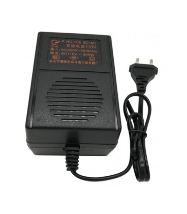Преобразователь напряжения трансформаторный 300W Input 220 V/Output 110V, + универсальная розетка