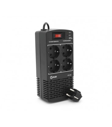 Стабилизатор напряжения релейный Europower EPX-604 600VA 300W, input:184~276V, output:220V±10%, 4 SHUKO, Q