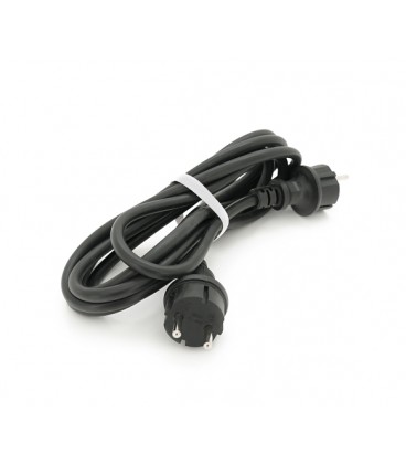 Кабель с двумя литыми вилками для подключения генератора, удлинитель 3 м ГОСТ 2х2,5мм² (4100Вт, 16А, 250В)