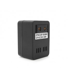 Трансформатор понижающего напряжения 100W Input 110 V/Output 220V, + универсальная розетка + переходник