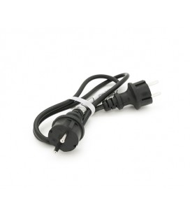 Кабель с двумя литыми вилками для подключения генератора, удлинитель1 м ГОСТ 2х1,5мм² (3100Вт, 14А, 250В)