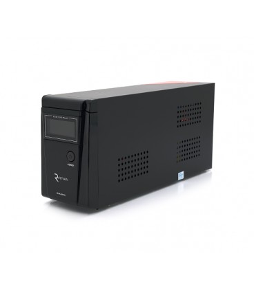 ИБП с правильной синусоидой RITAR RTSW-600ND12 LCD (360Вт),12В, под внешний АКБ, Q4 (320*132*210) 4,2 кг (236*85*130)