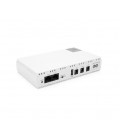ИБП для роутера Merlion MINI DC1018P, 18W, Output: USB-5V, DC-5V/9V/12V, POE-15/24V, 1/2A, Li-ion 10400mAh, 160х105х32мм, 385 гр