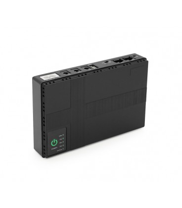 ИБП UPS-18W DC1018P для роутеров/коммутаторов/PON/POE-430, 5//9/12V, 1A, 10400MAh(4*2600MAh), Black, BOX