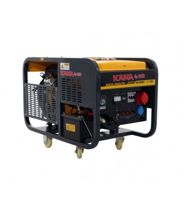 Генератор бензиновый KGL15000FE3, 3-фазный 220/400V, 50Hz, 15kVA/12kW, бак 25 л, расход 5.7 л/ч, пуск: стартер, 920x568x800 мм, 