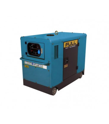 Генератор дизельный FULL FDL13500SС, 1-фазный 230V, 50Hz, 13.75kVA/11kW, бак 55 л, расход 3,5 л/ч, пуск: стартер, 1160х675х945 м