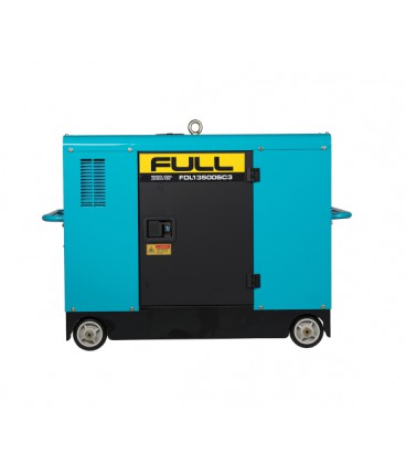 Генератор дизельный FULL FDL13500SС3, 3-фазный 230/400V, 50Hz, 13.75kVA/11kW, бак 55 л, расход 3,5 л/ч, пуск: стартер, 1160x675x