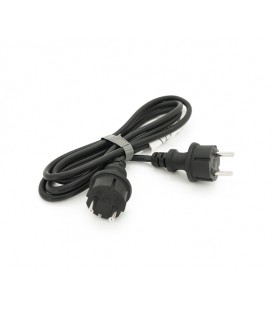 Кабель с двумя литыми вилками для подключения генератора, удлинитель 2 м ГОСТ 2х1,5мм² (3100Вт, 14А, 250В)