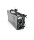 ИБП Ritar E-RTM650 (390W) ELF-L, LED, AVR, 2st, 2xSCHUKO socket, 1x12V7Ah, metal Case Q4 (310*85*140)