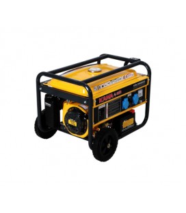 Генератор бензиновый KGL3500CE, 1-фазный 230V, 50Hz, 3.5kVA/2.8kW, бак 15 л, расход 1.3 л/ч, пуск: ручной/стартер, 590х433х430 м