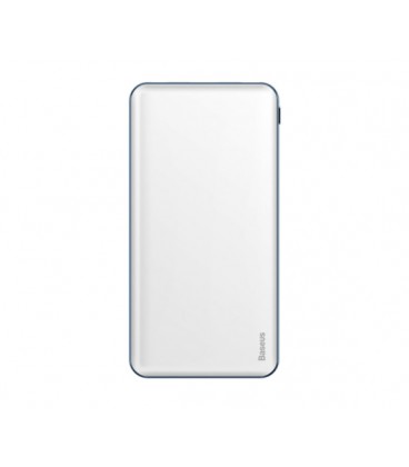 PowerBank Baseus Simbo 10000mAh, Input: 5V/2,4А/1,5А(Type-C,Lightning), Output:5V/3А/2,1А(Type-C,USB), FastCharge,Q1,plastic,Whi
