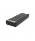 Power bank Voltronic M10-PD под 10х18650, флешlight, Output:5V-3A/9V-2A/12V-1.5A, Micro-USB, Type-C, Digital display, ABS, PVC, 