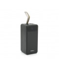 Powerbank ACL PW-94 80000mAh, 4xUSB, 4 кабеля(USB/Micro/Type-C/Lighting), 1,4кг, Black, Box